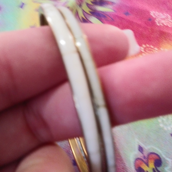 Two Stone & Metal Bangles - Picture 4 of 5